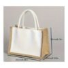 Bolso Mini de Yute y Lona