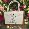 Bolso Mini de Yute y Lona