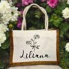 Bolso Mini de Yute y Lona