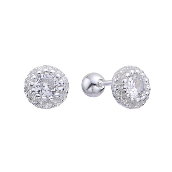 S-24029 Aretes Halo Brillante