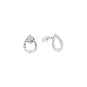Aretes Gota con Perla