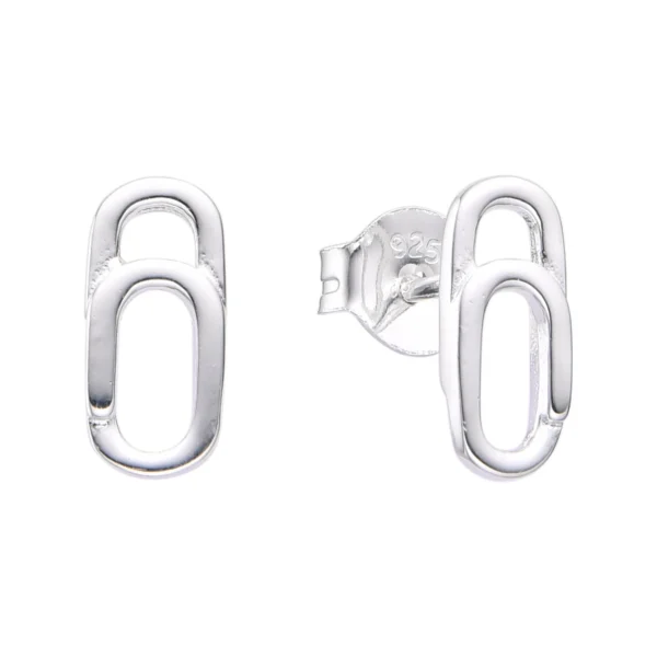 S-24034 Aretes Cadena Minimalista